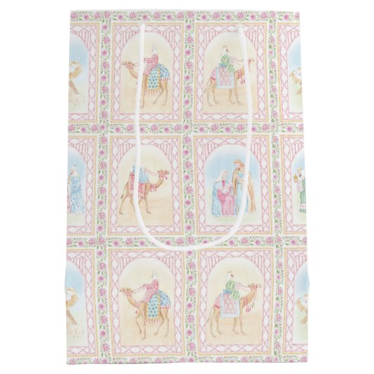 Pastel Nativity Scenes Medium Cadeauzakje (Achterkant)