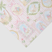 Pastel Nativity Scenes Striped Tissuepapier (Detail)