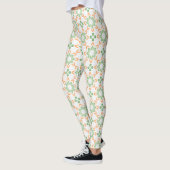 Pastel Nature-Inspired Printed Fashion Leggings (Gauche)