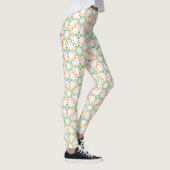 Pastel Nature-Inspired Printed Fashion Leggings (Droite)