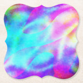 Pastel Neon Rainbow Gradient Art Kartonnen Onderzetters (Voorkant)