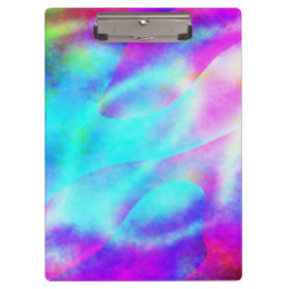 Pastel Neon Rainbow Gradient Art Klembord