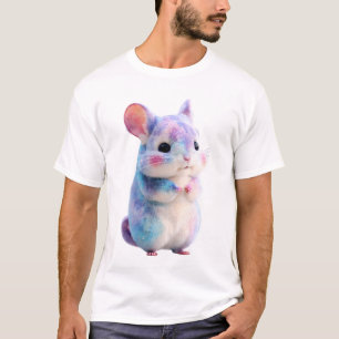 Pastel Nevel Sterrenstelsel Chinchilla Mannen T-shirt
