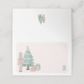 Pastel Notenkraker Baby shower Place Card (Buitenkant ongevouwen)
