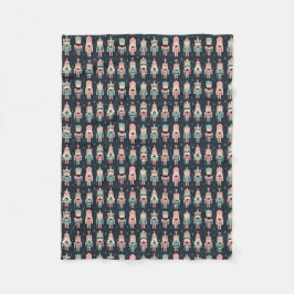 Pastel Notenkraker Fleece Deken