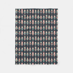 Pastel Notenkraker Fleece Deken