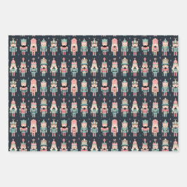 Pastel Notenkraker Inpakpapier Vel