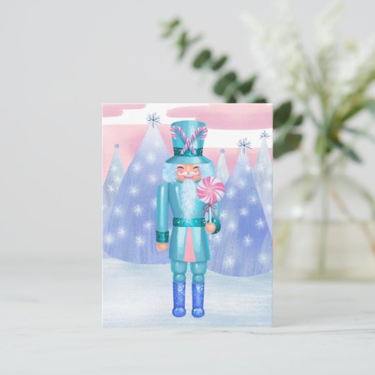 Pastel Notenkraker Snoep King Briefkaart (Staand voorkant)