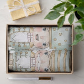 Pastel Nutcracker Toy Collection Watercolor  Tissuepapier (Geschenk)