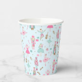 Pastel Nutkraker Holiday Papieren Bekers (Links)
