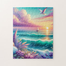 Pastel Oceaan Zonsondergang 252-delige Legpuzzel