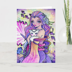 Pastel Ocean Fantasy - blanco kaart