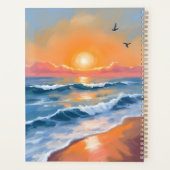 Pastel Ocean Sunset Watercolor Beach Painting (Dos)