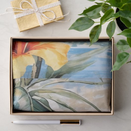 Pastel Ocean Uitzicht Decoupage Tissuepapier (Geschenk)