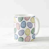 Pastel Oeufs de Pâques Café Mug (Devant droit)
