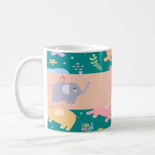 Pastel Olifant Mok (Links)