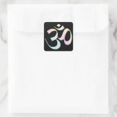 Pastel Om Vierkante Sticker (Tas)