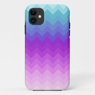 Pastel Ombre Chevron Pattern iPhone 11 Hoesje