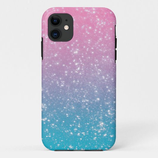 Pastel Ombre Glitter Case-Mate iPhone Case (Achterkant)