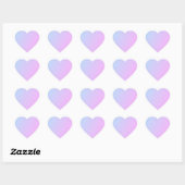 Pastel Ombre Glitter Hart Sticker (Vel)