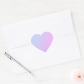 Pastel Ombre Glitter Hart Sticker (Envelop)