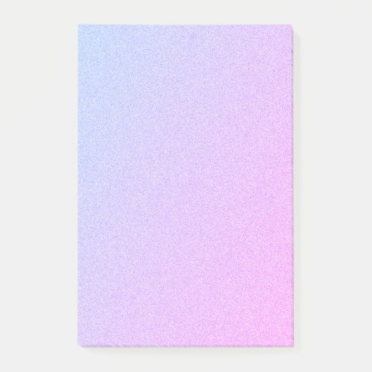 Pastel Ombre Glitter Post-it® Notes (Voorkant)