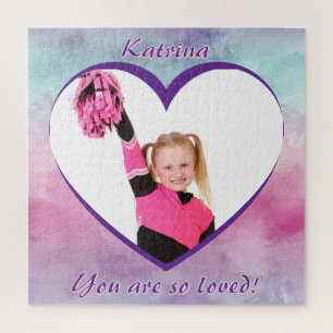Pastel Ombre Hart Foto Je Wordt Zo Bemind Legpuzzel