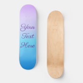 Pastel Ombre Lavender Blue Skateboard (Voorkant)