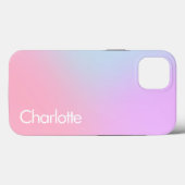 Pastel Ombre Persoonlijke iPhone 13 Hoesje (Achterkant (horizontaal))