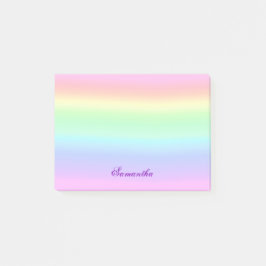 Pastel Ombre Rainbow Post-it Opmerkingen Post-it® Notes