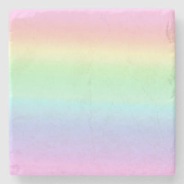  pastel ombre regenboog stenen onderzetter