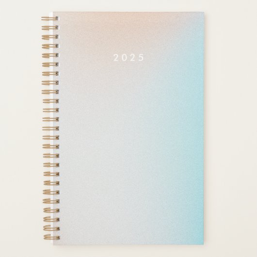 Pastel Ombre Sky gepersonaliseerd 2025 Planner (Voorkant)