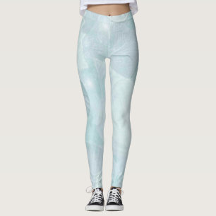 pastel onder het Zee Blue Water Shells Leggings