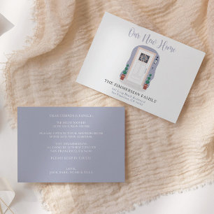 Pastel onze nieuwe Home Waterverf Moving Announge Bedankkaart