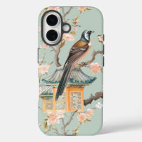 Pastel Oosterse vogel en fruit bloesems