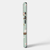 Pastel Oosterse vogel en fruit bloesems Case-Mate iPhone Case (Achterkant / Links)