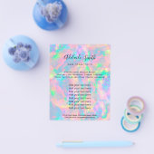 pastel opal NEPH holografische Flyer (Enkel)