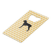 Pastel Orange Chevron Avec Boxer Silhouette (Devant Angle)