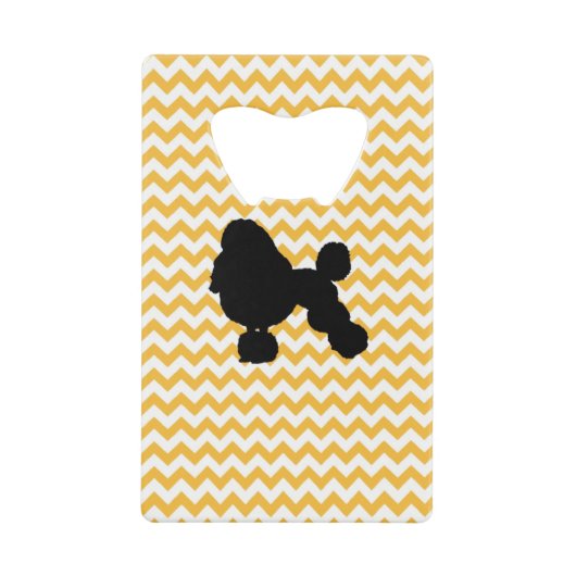 Pastel Orange Chevron Avec Poodle (Devant)