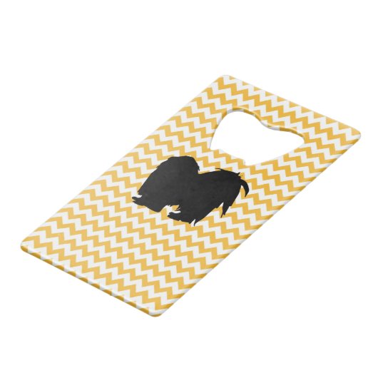 Pastel Orange Chevron Avec Shih Tzu (Dos Angle)