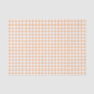 Pastel Orange Gingham Pattern Small Check Plaid Tissuepapier