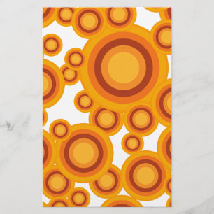 pastel oranje cirkel briefpapier