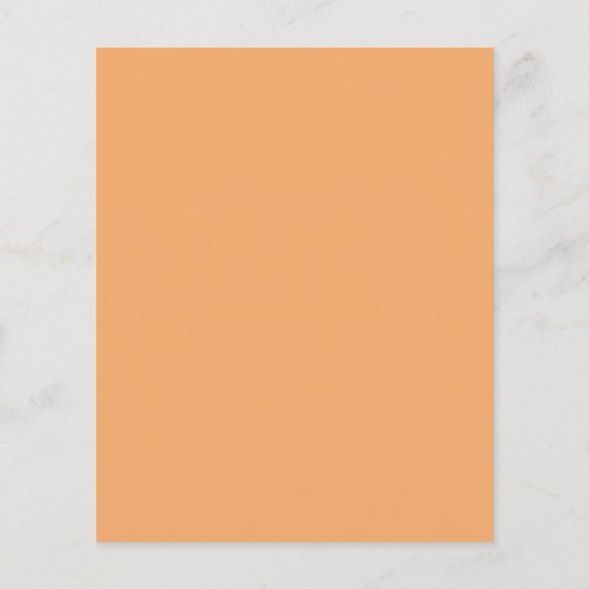 Pastel Oranje Flyer (Achterkant)
