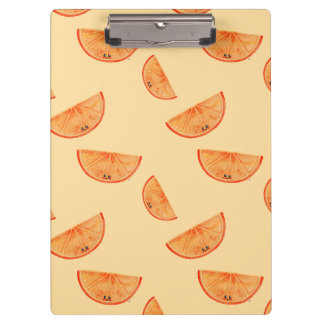 Pastel Oranje Kawaii Sinaasappel Klembord