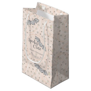 Pastel Oranje vleermuizen Spooky Schattige Klein Cadeauzakje