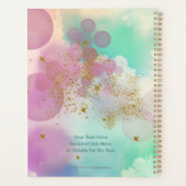 Pastel Orbes roses et Gold Stars Calendrier Planne (Dos)