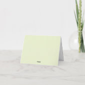Pastel Orchide Dank U Kaart (Achterkant)