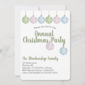 Pastel Ornamenten Moderne kerstboom Aangepast Kaart (Achterkant)