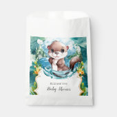 Pastel Otter Baby shower Bedankzakje (Voorkant)