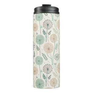Pastel Paardebloem Dromen – grillige Bloemen (2) Thermosbeker